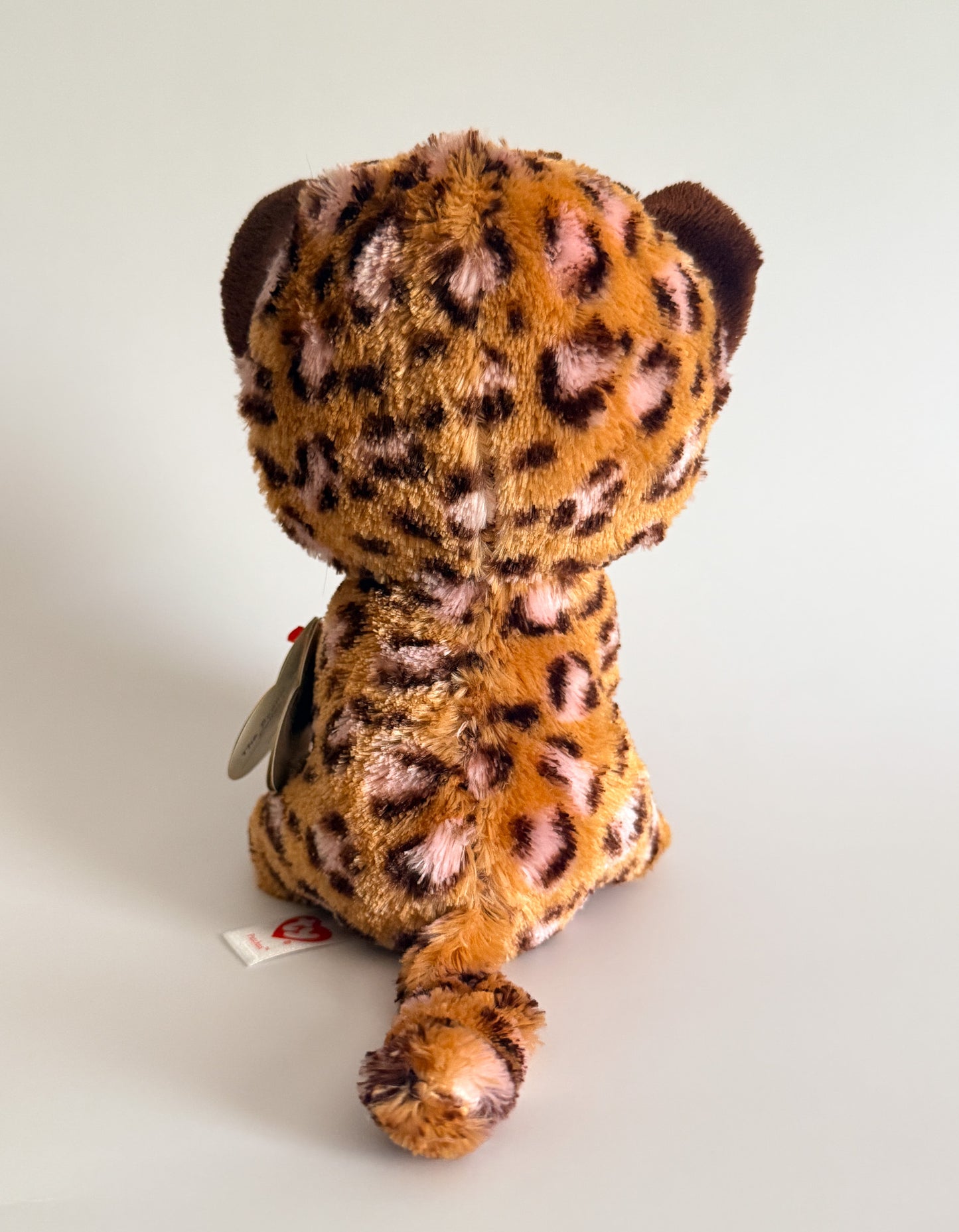 Patches | Leopard Brown and Pink TY Beanie Baby Plush ( 6.5 in)