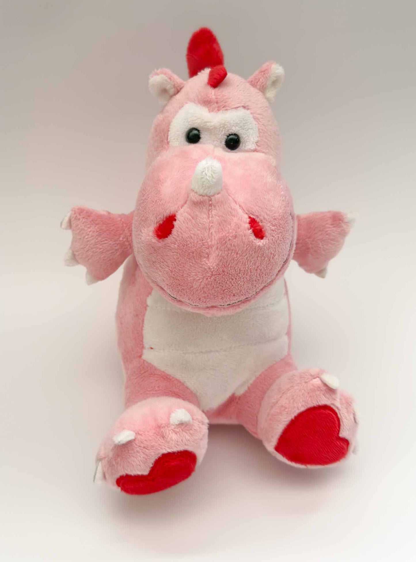Fizzle | Pink Dragon Plush Stuffed Animal (13 in)