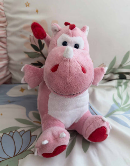 Fizzle | Pink Dragon Plush Stuffed Animal (13 in)