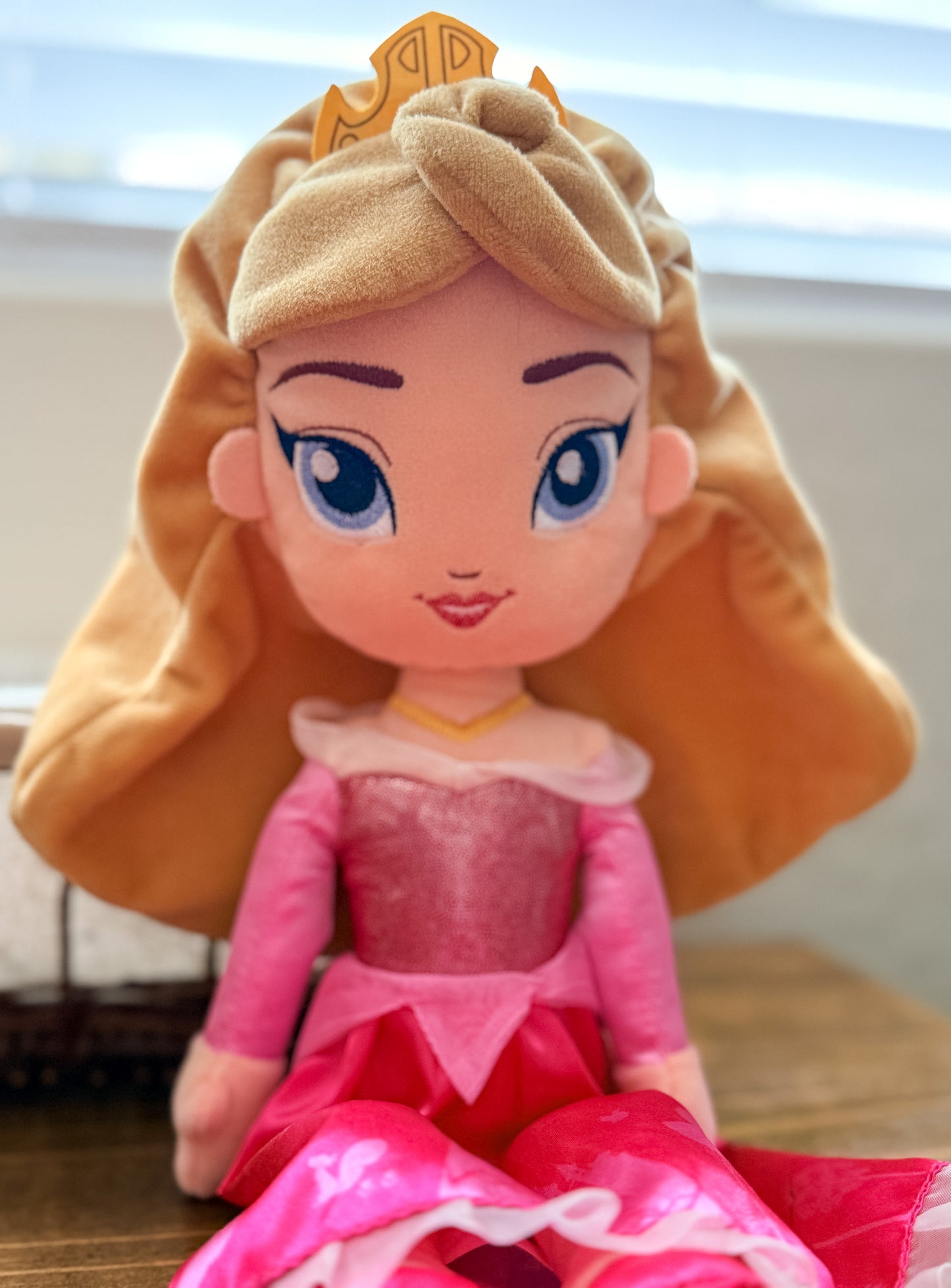 Aurora | Pink and Gold Disney Princess Sleeping Beauty Plush ( 10 in)