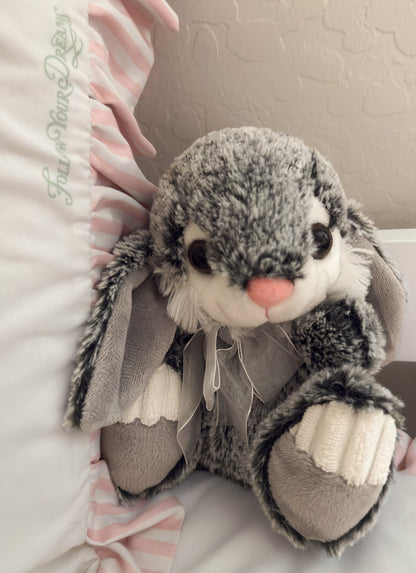 Tumbles | Gray and White Rabbit Animal Plush ( 7 in)