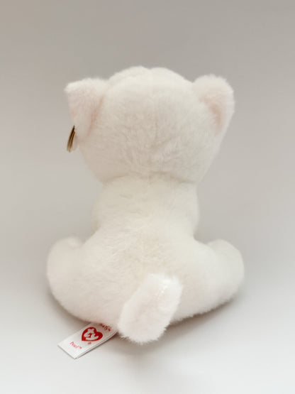 Pearl | White Cat TY Animal Plush ( 6 in)