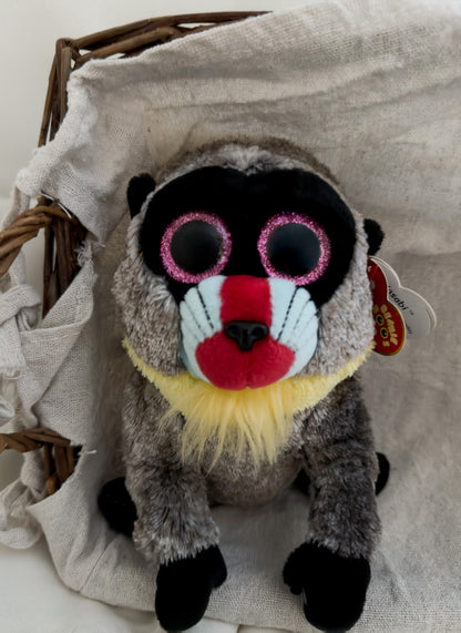 Wasabi | Baboon Plush Stuffed Animal (6 in)