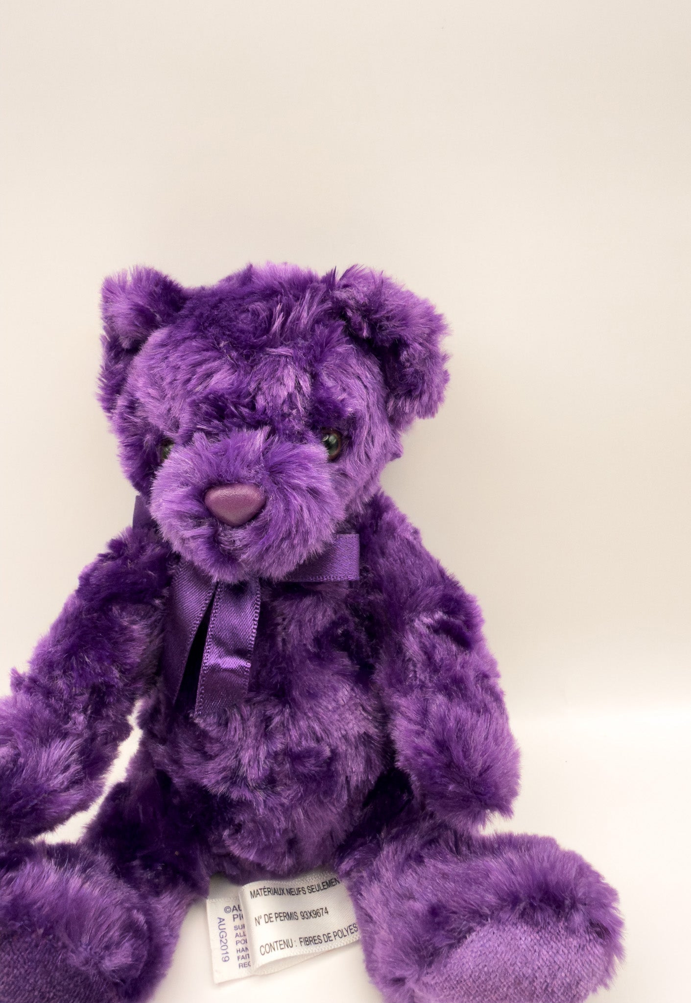 Lilac Lou | Purple Bear Plush Stuffed Animal (6 in)