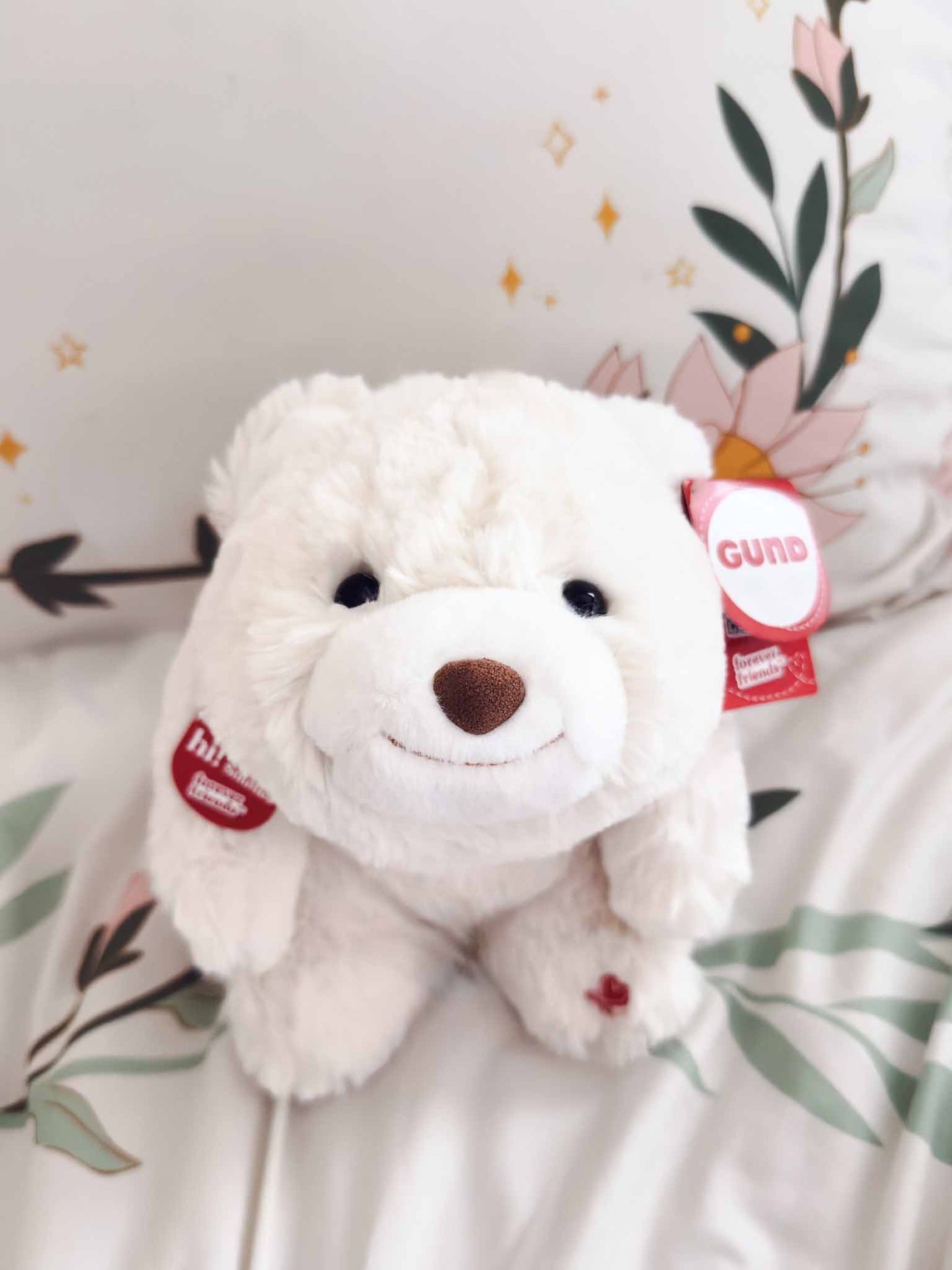 Snuffles | White Bear Plush Stuffed Animal (11 in)