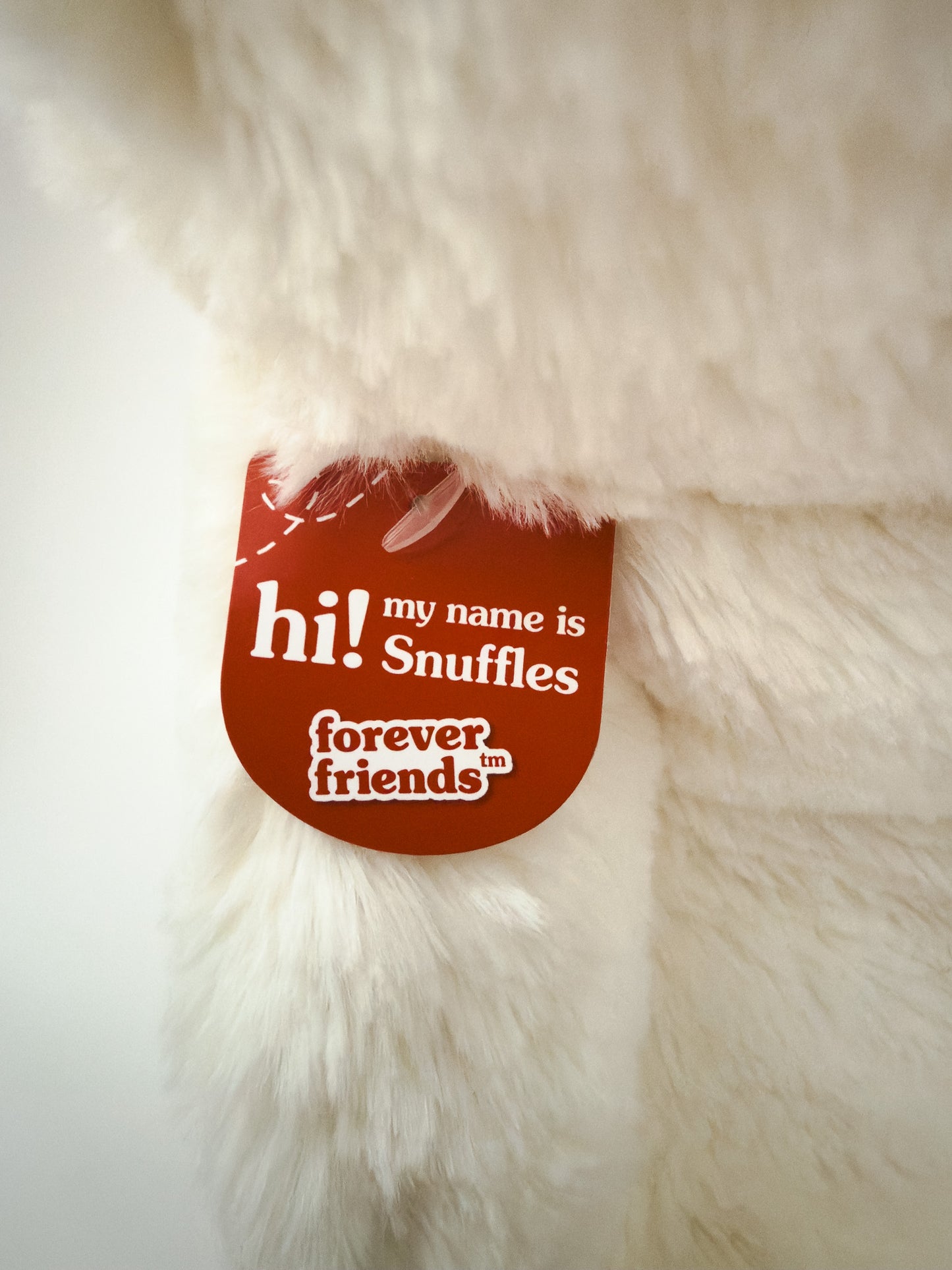 Snuffles | White Bear Plush Stuffed Animal (11 in)