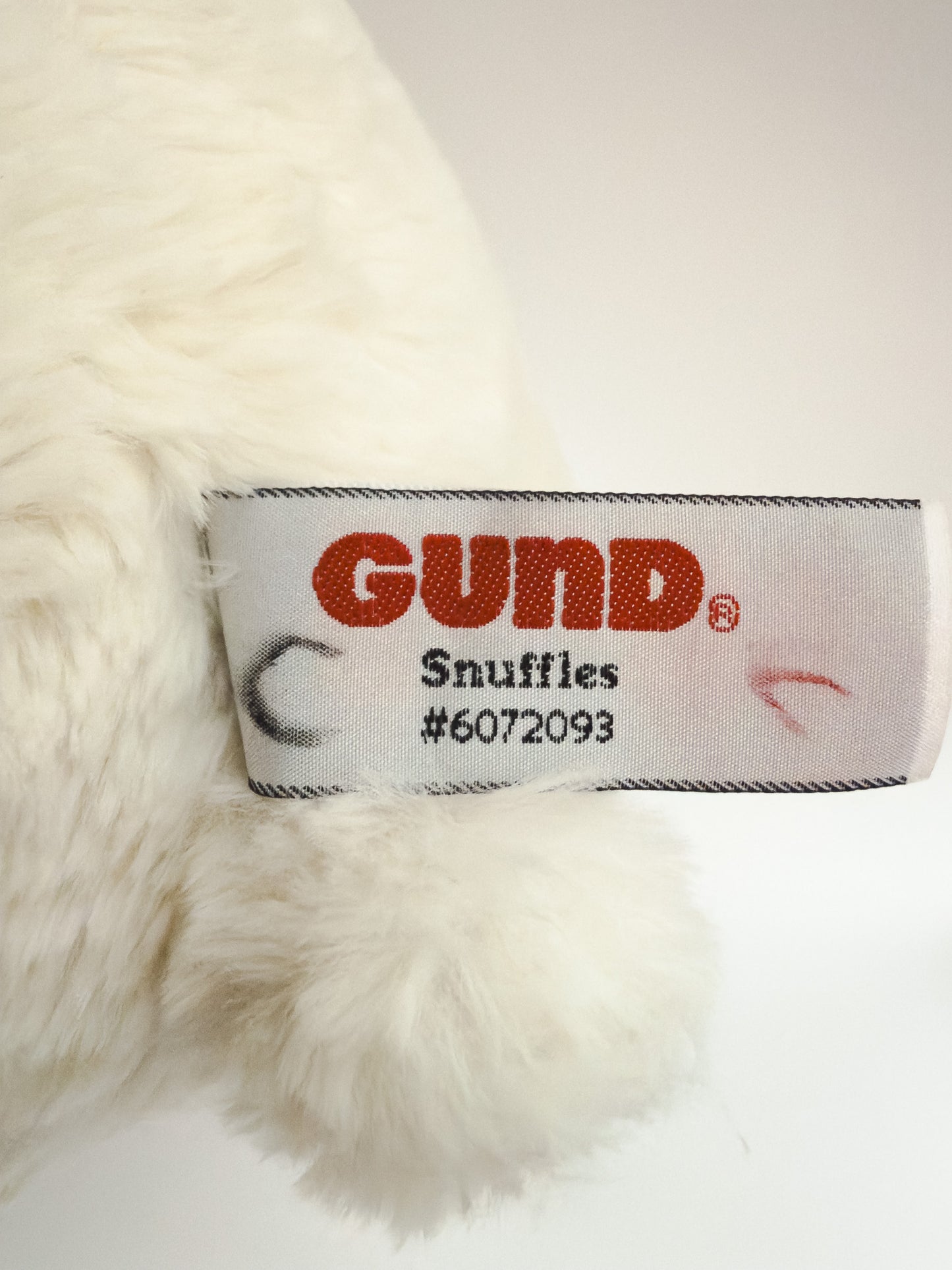 Snuffles | White Bear Plush Stuffed Animal (11 in)