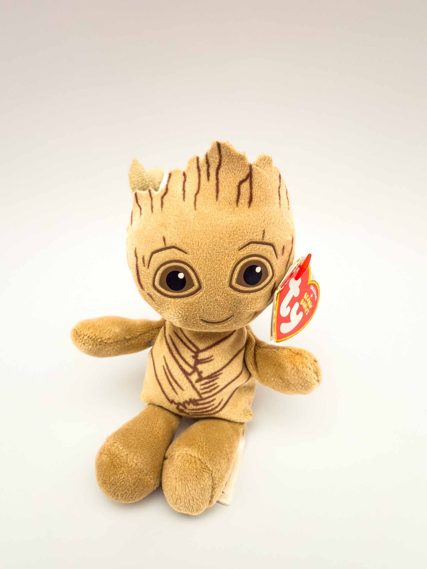 Groot | Tan Marvel Character Plush Stuffed Animal Keychain (4 in)