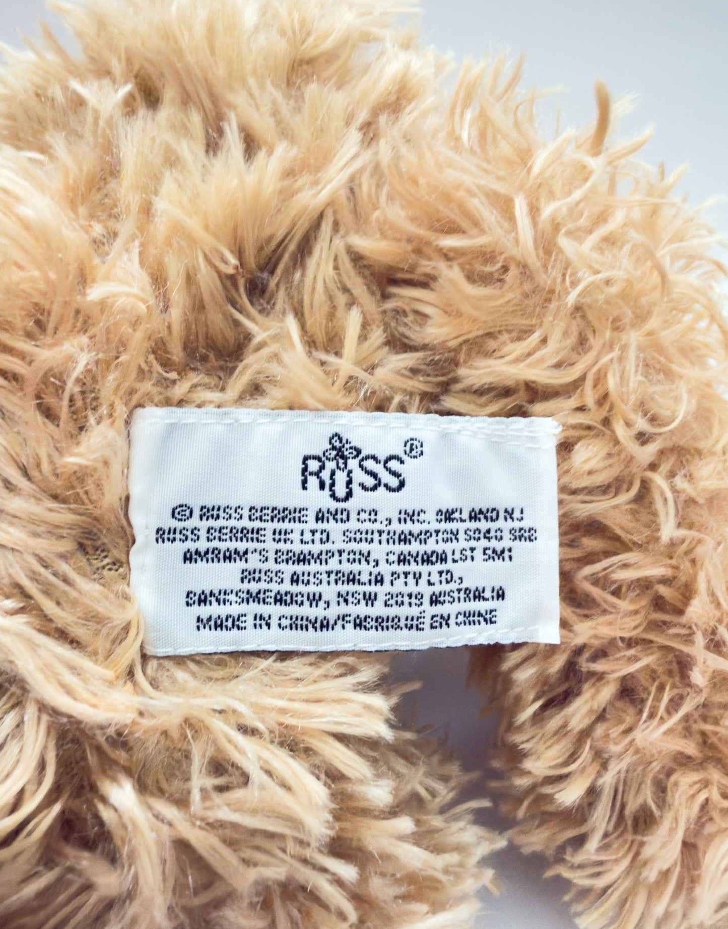 Button| Brown Russ Teddy Bear Plush Stuffed Animal  (9 in)