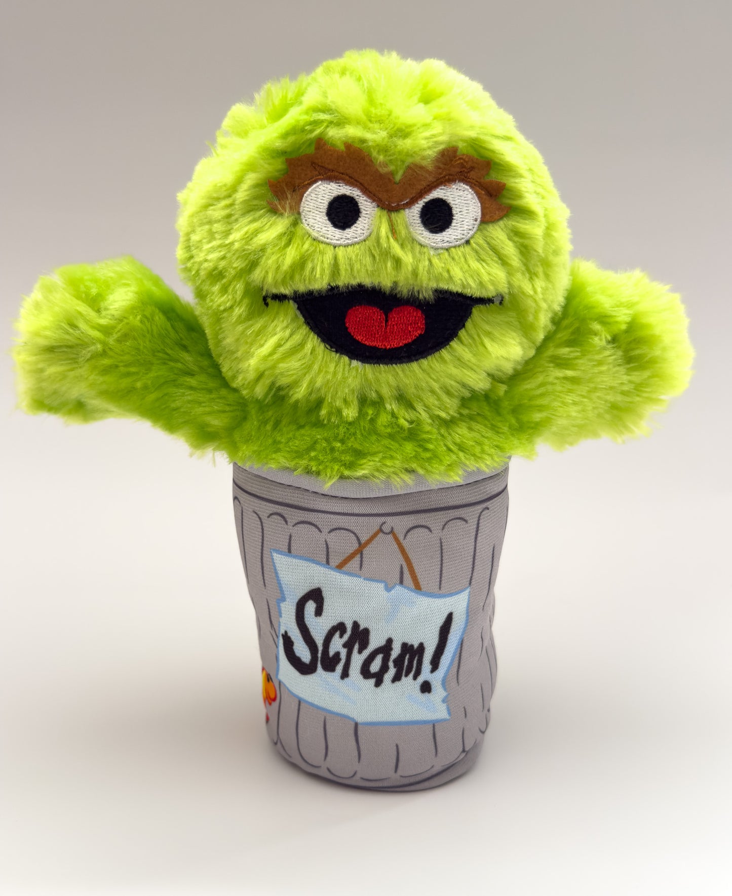 Oscar | Green and Grey Sesame Street Character Plush Stuffed Animal  (9 in)