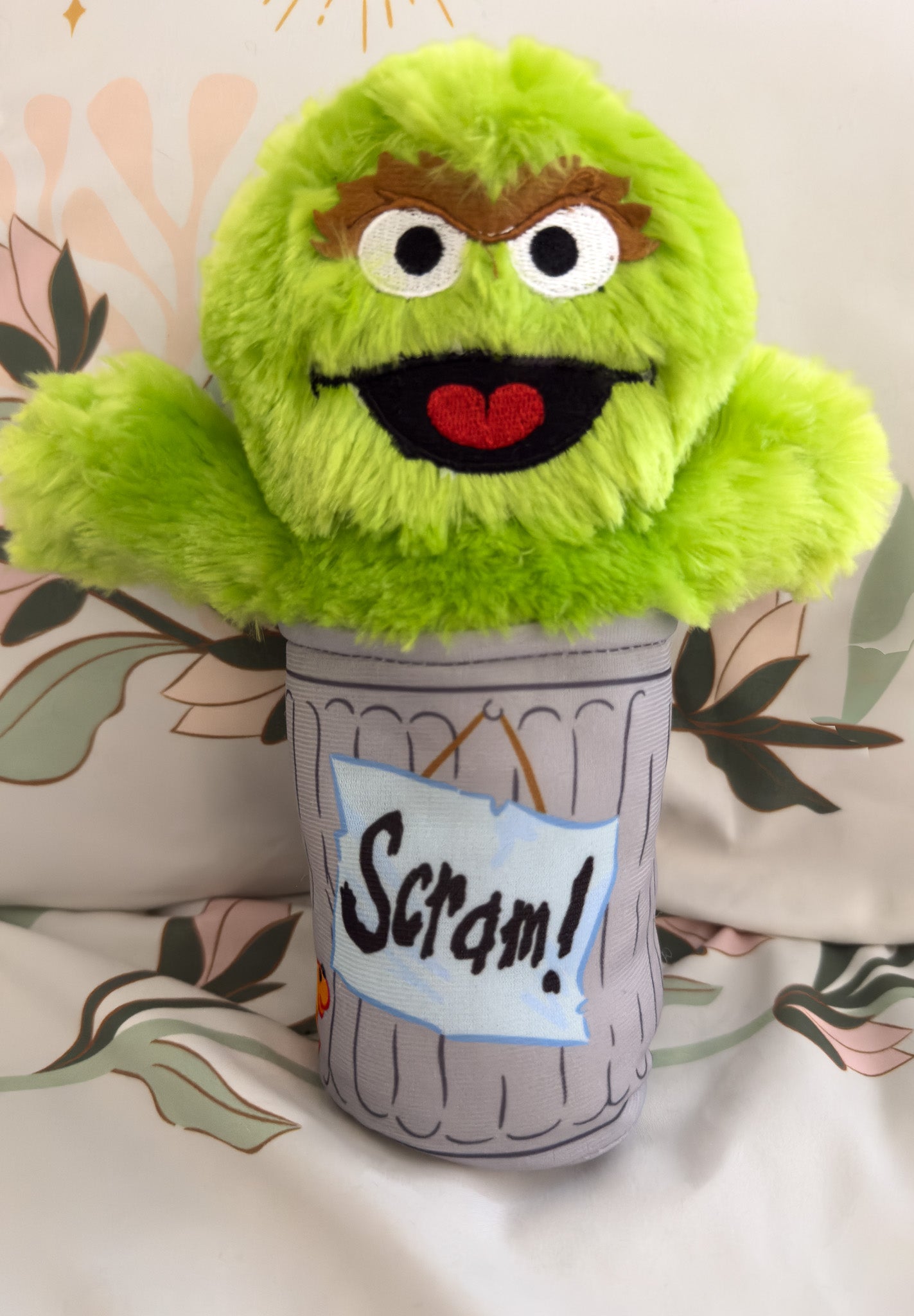 Oscar | Green and Grey Sesame Street Character Plush Stuffed Animal  (9 in)