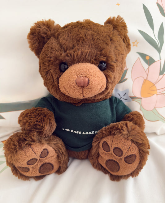 Bass | Brown Teddy Bear Plush Stuffed Animal (9 in)