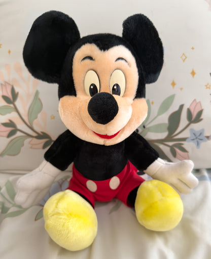 Mickey Mouse | Red Shorts with Yellow Feet Vintage Disney Plush Stuffed Animal  (12 in)