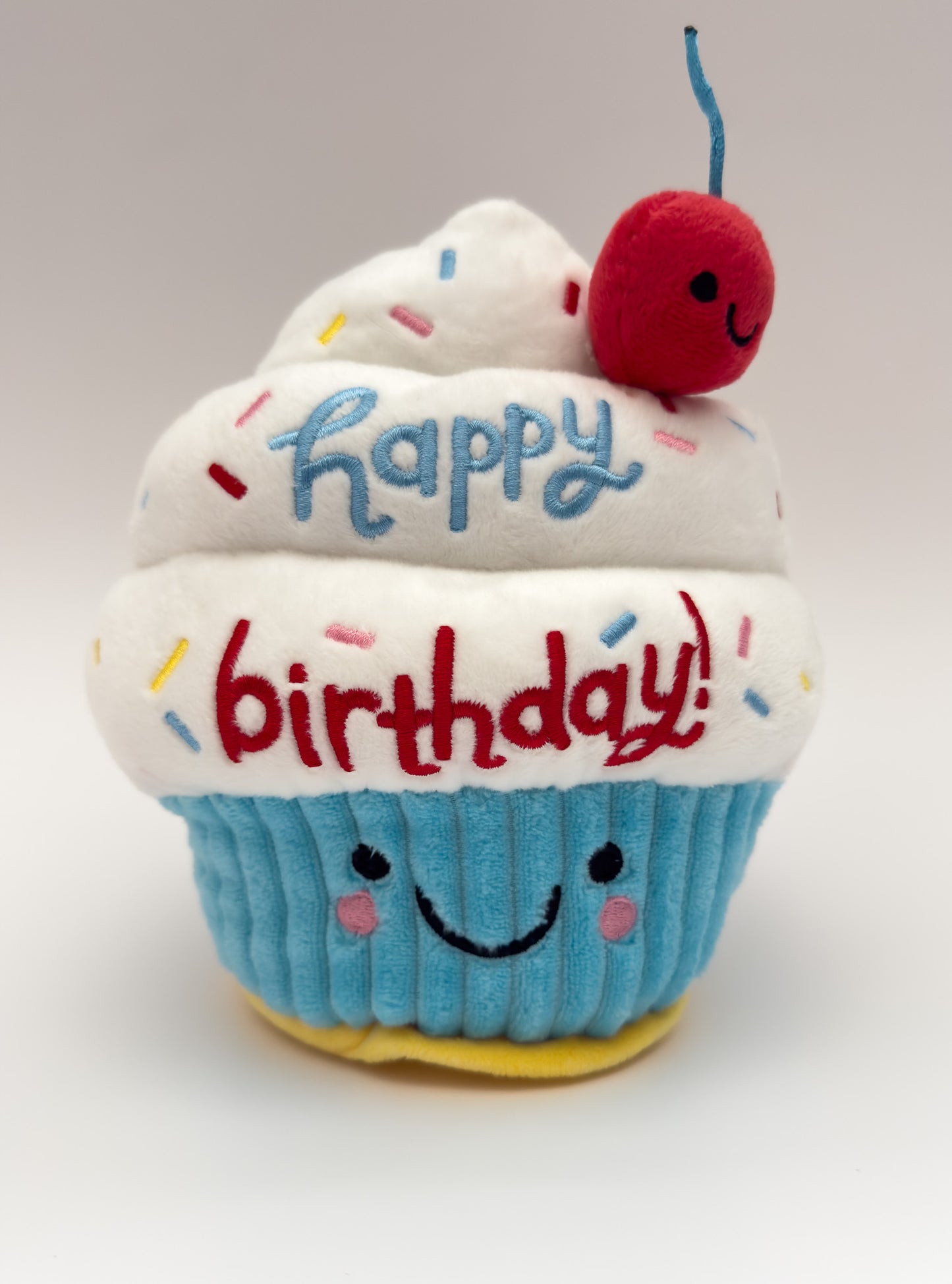 Sprinkles | Multi-Colored Happy Birthday Cupcake Plush ( 7.5 in)