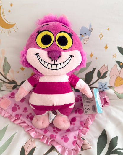 Cheshire | Purple and Pink Baby Cheshire Cat Alice in Wonderland Swaddle Disney Plush ( 11.5 in)