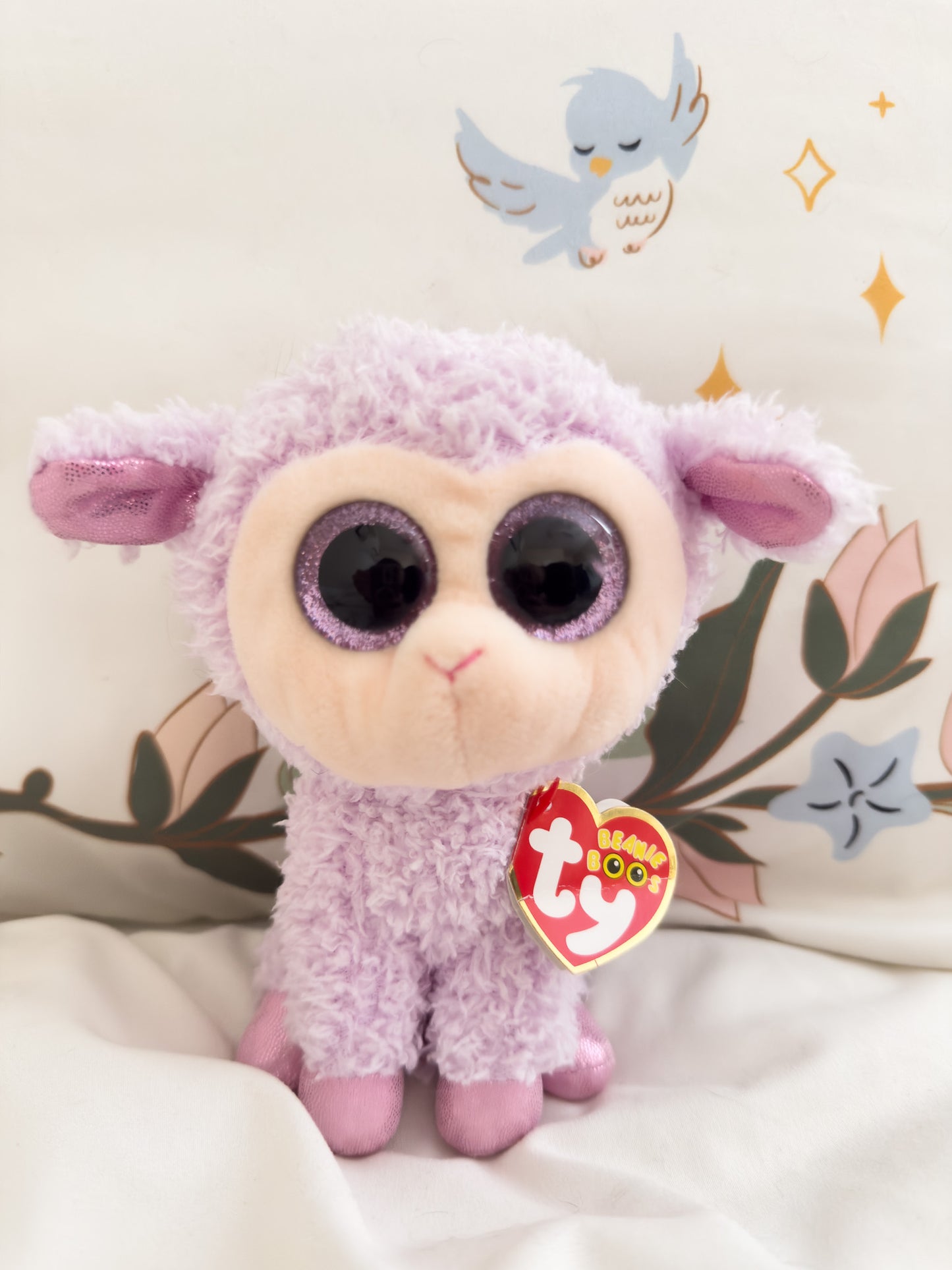 Orchid | Lamb Purple TY Beanie Baby Plush ( 6.5 in)