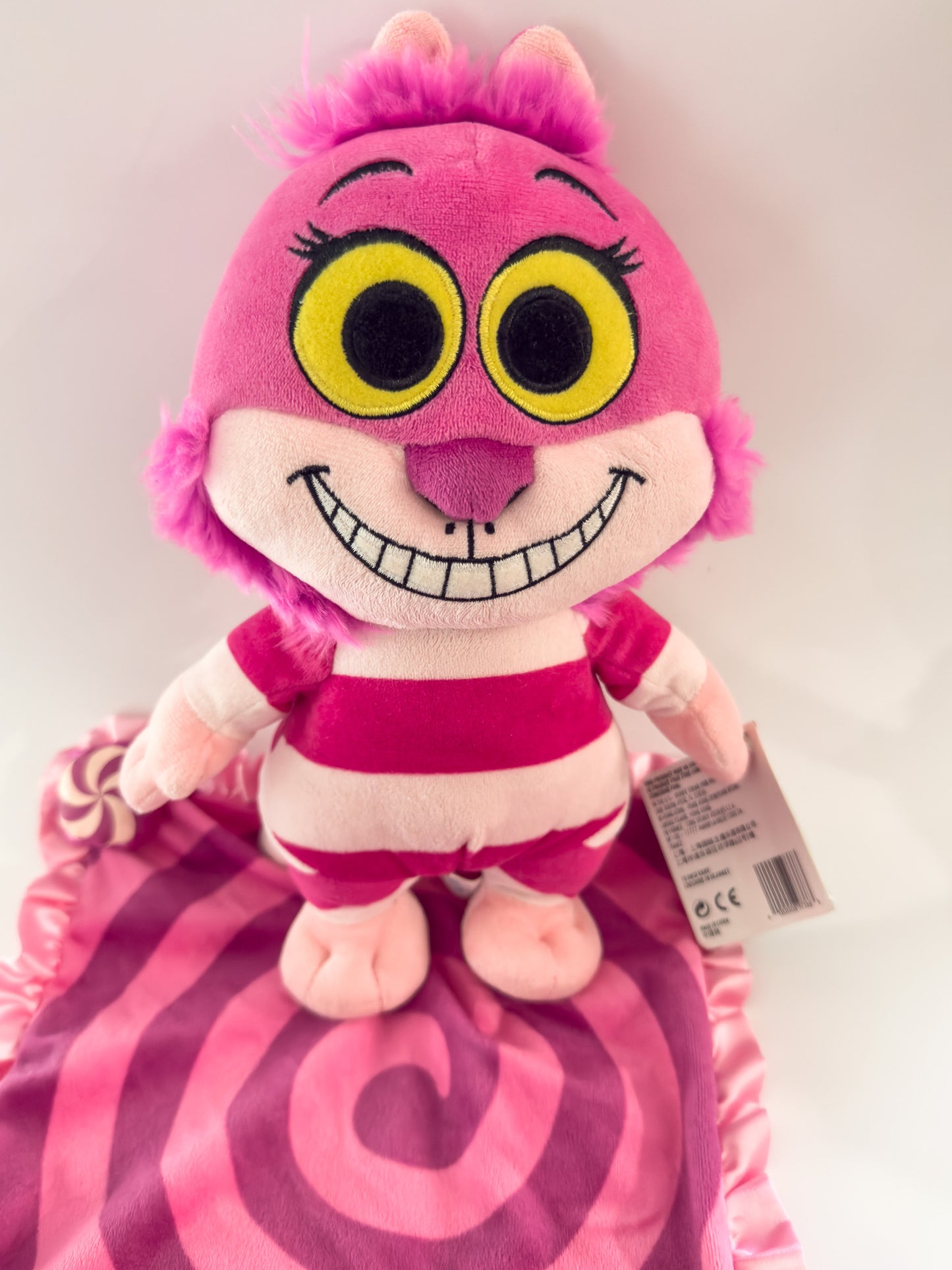 Cheshire | Purple and Pink Baby Cheshire Cat Alice in Wonderland Swaddle Disney Plush ( 11.5 in)
