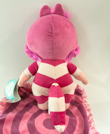 Cheshire | Purple and Pink Baby Cheshire Cat Alice in Wonderland Swaddle Disney Plush ( 11.5 in)