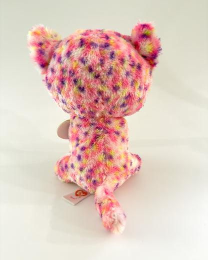 Sophie | Cat Neon Pink, Purple, Yellow TY Beanie Baby Plush ( 6.5 in)