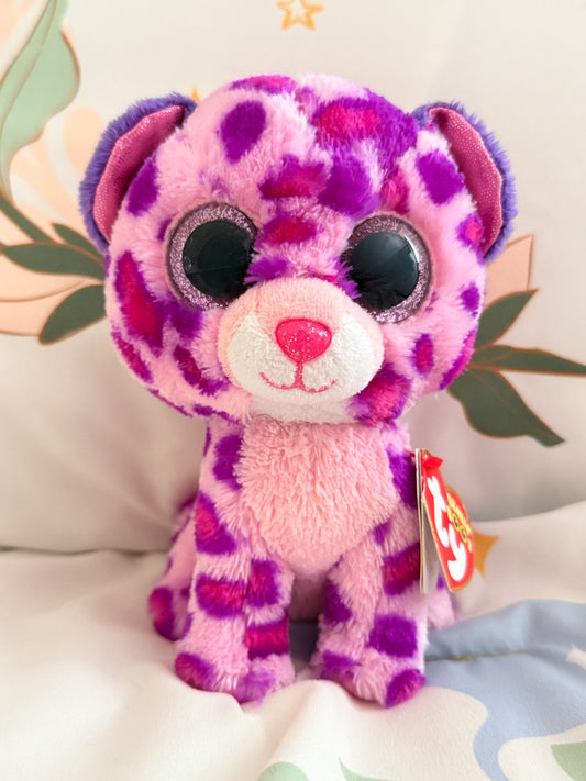 Glamour | Cat Purple and Pink TY Beanie Baby Plush ( 6.5 in)