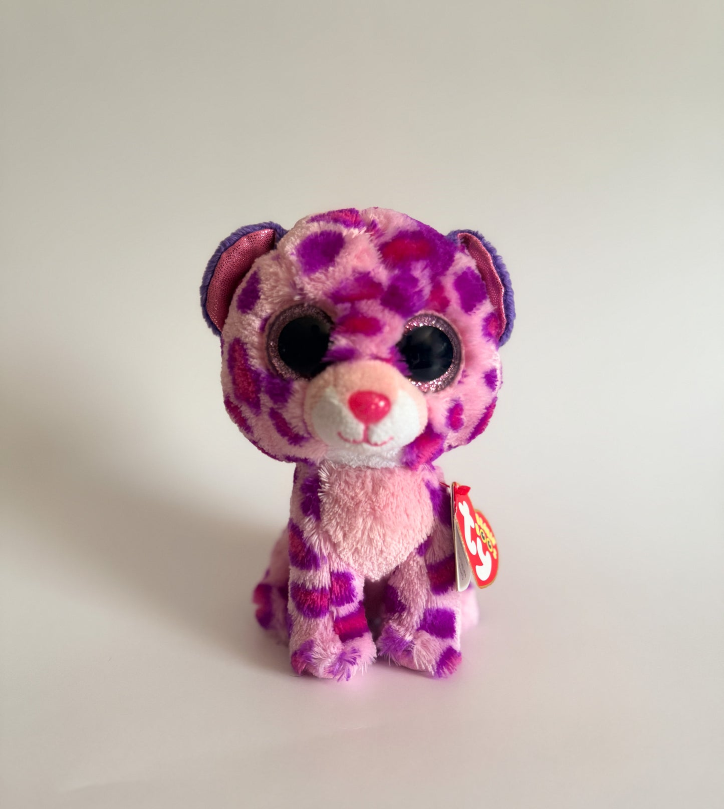Glamour | Cat Purple and Pink TY Beanie Baby Plush ( 6.5 in)