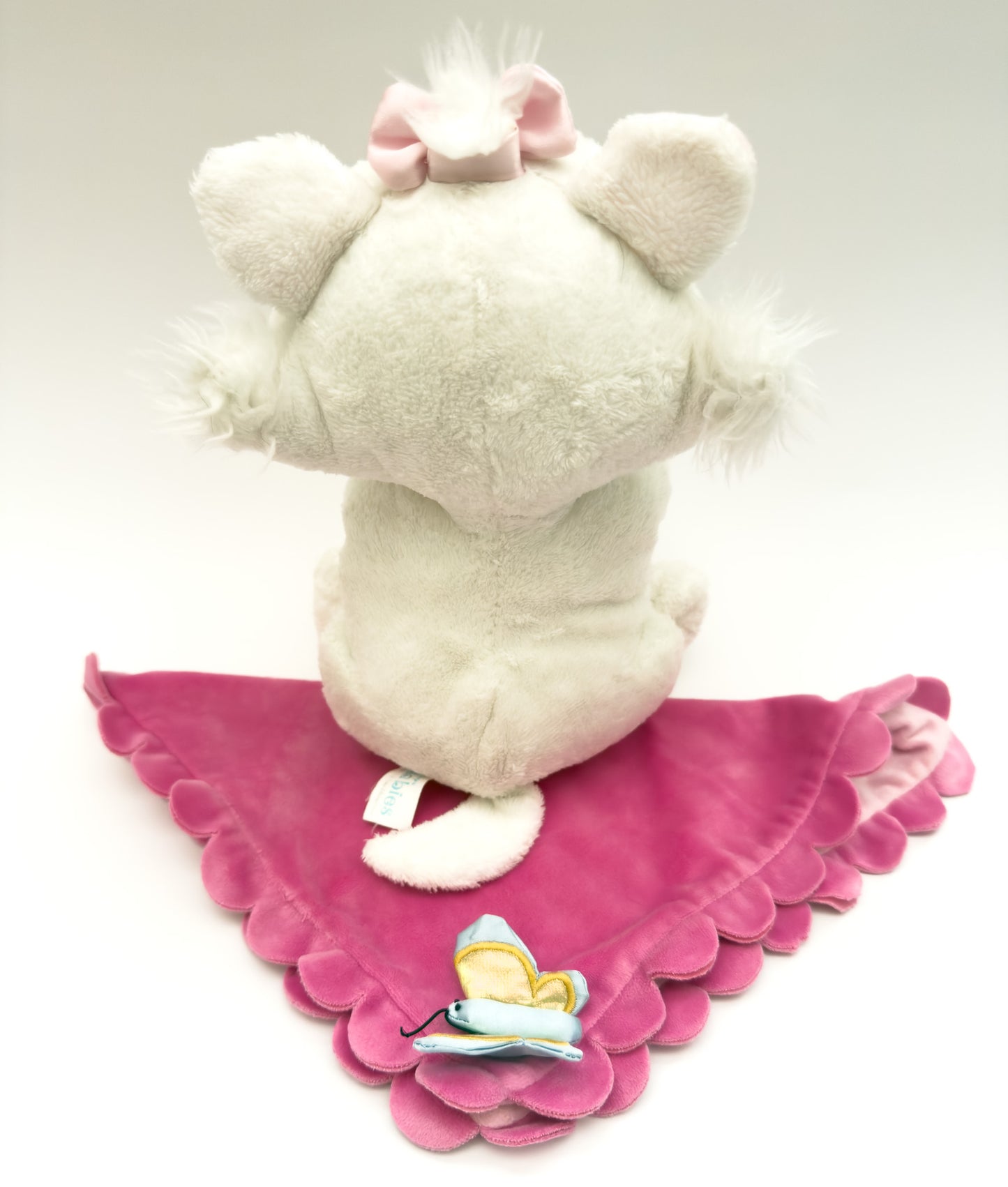 Marie | White and Pink Baby Cat Aristocats Swaddle Disney Plush ( 10 in)