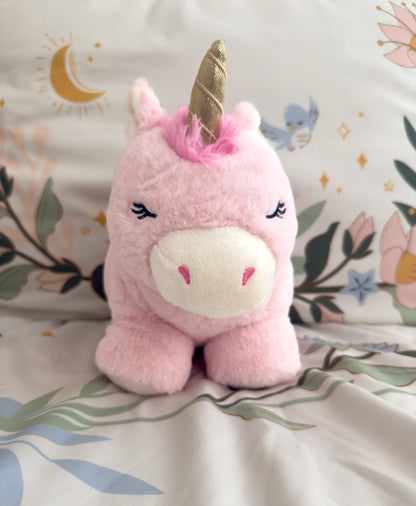 Petunia  | Pink Unicorn Stuffed Animal Plush ( 9 in)