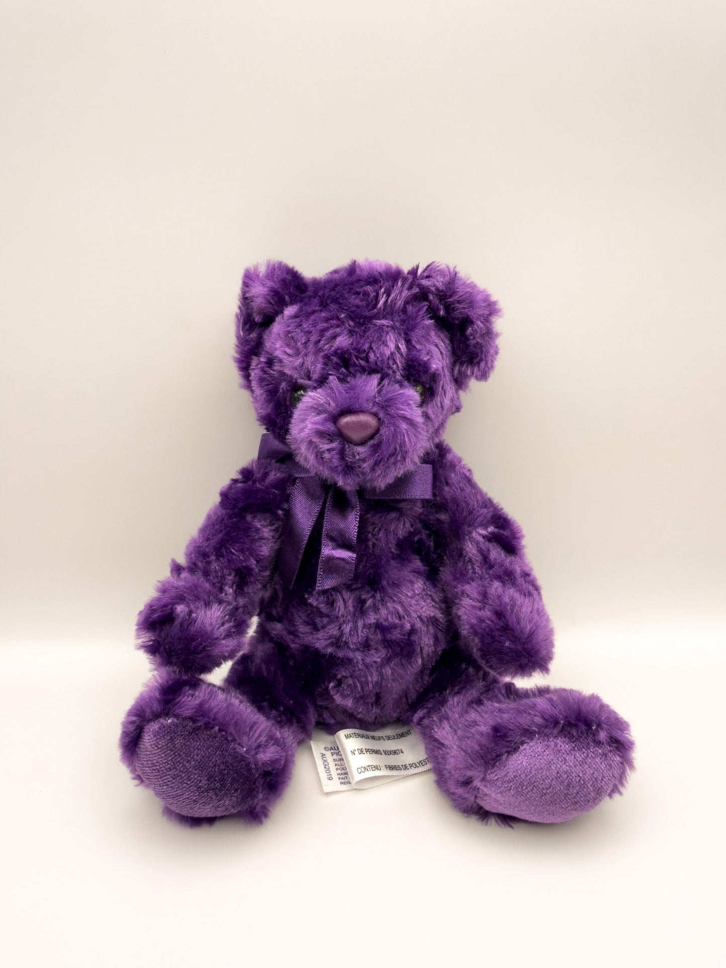 Lilac Lou | Purple Bear Plush Stuffed Animal (6 in)
