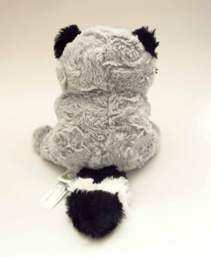 Max | Black and Grey Racoon Plush Stuffed Animal (7 in)