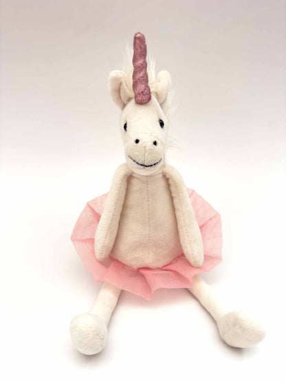 Nora | White Unicorn Jellycat Plush Stuffed Animal (7 in)