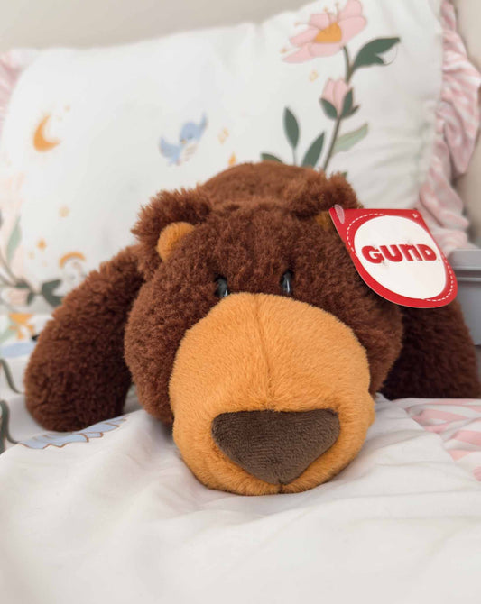 Petunia | Brown Bear Plush Stuffed Animal (13 in)