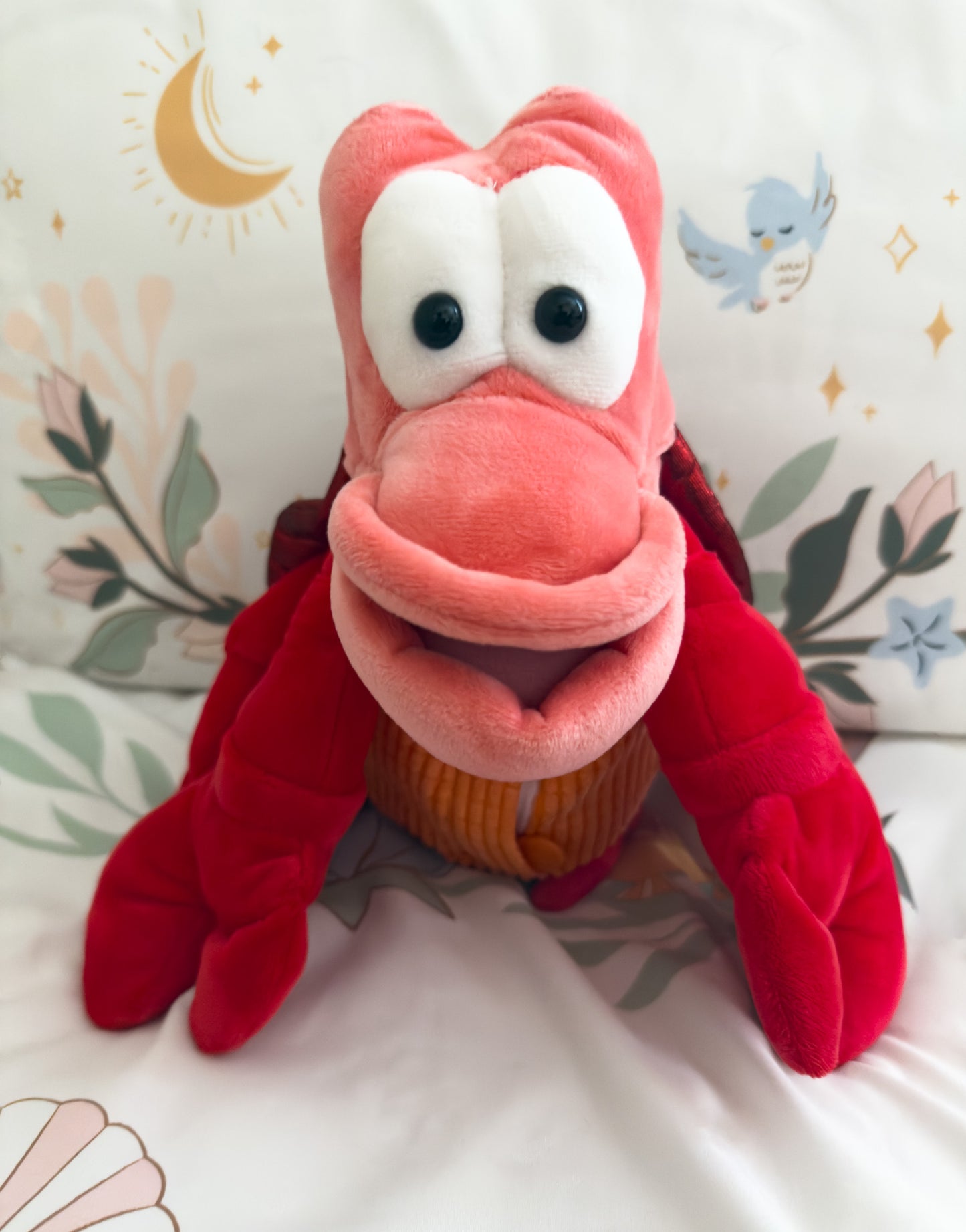 Sebastian | Red Crab Little Mermaid Disney Character Plush Stuffed Animal  (11 in)