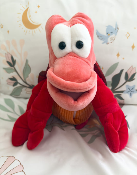 Sebastian | Red Crab Little Mermaid Disney Character Plush Stuffed Animal  (11 in)
